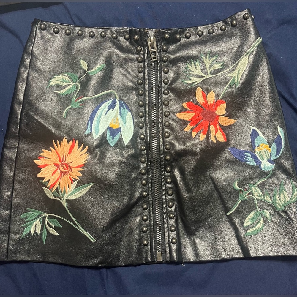 Brooklyn Karma Leather Skirt